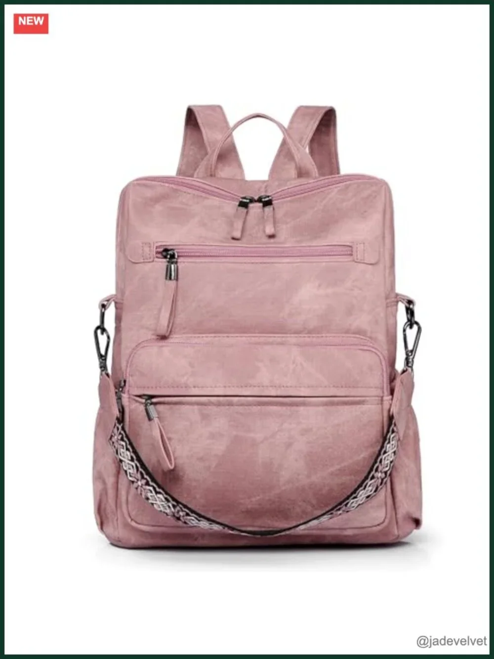 PU Leather Convertible Backpack Purse for Women Travel Work Shoulder Bag